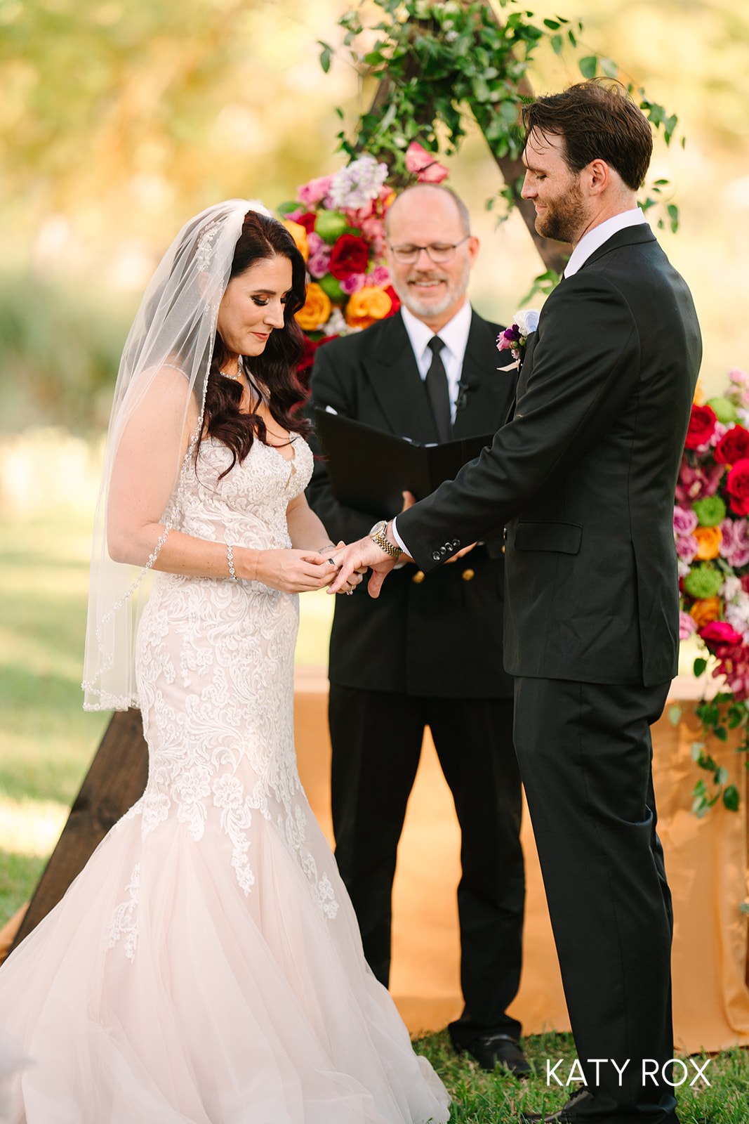 Wedding Ceremony at the Messina Inn in Wimberley, Texas