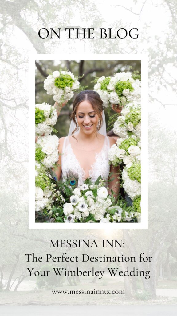 Perfect Destination for Your Wimberley Wedding | Bride with florals surrounding her