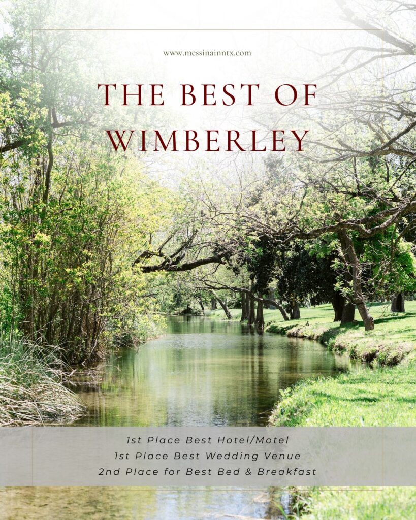 The best of wimberley with creek graphic