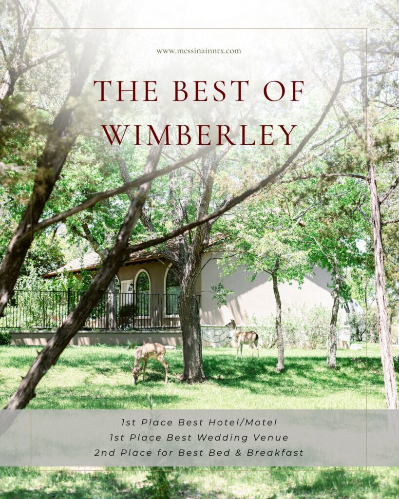 The best of wimberley with suites and deer graphic