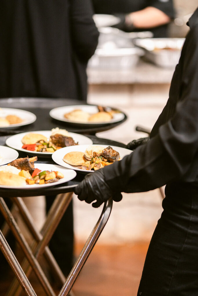 Plated, full-service catering at Messina Inn