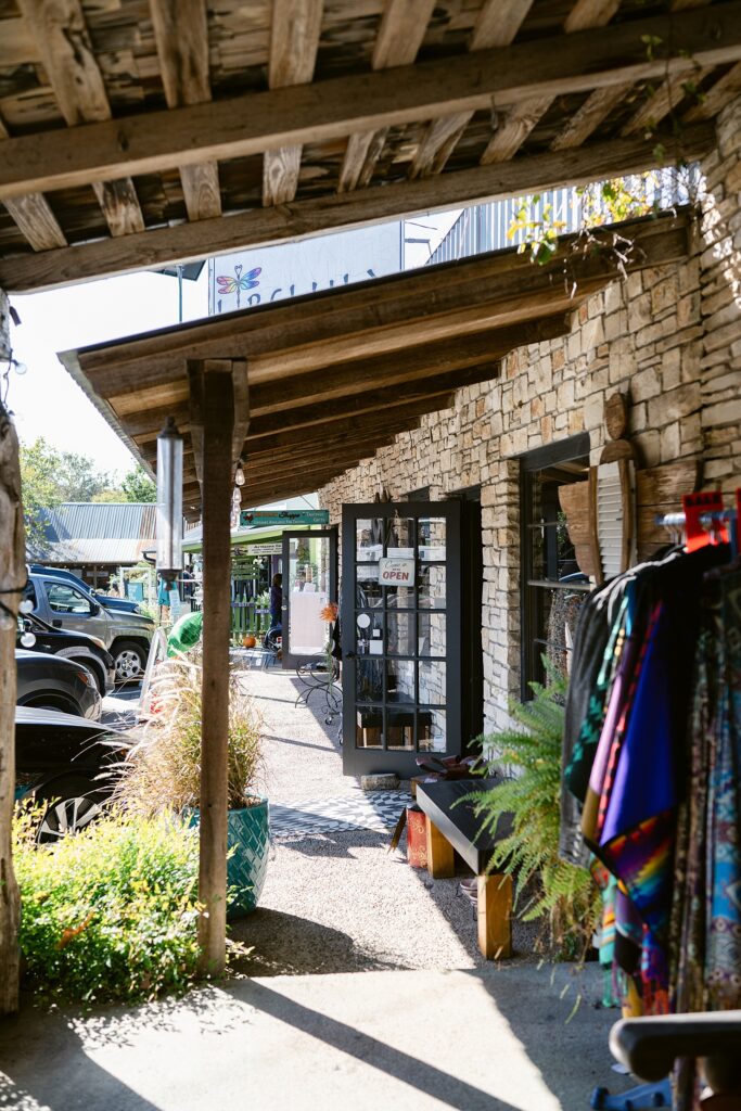 Boutiques off the Wimberley Square in Downtown Wimberley