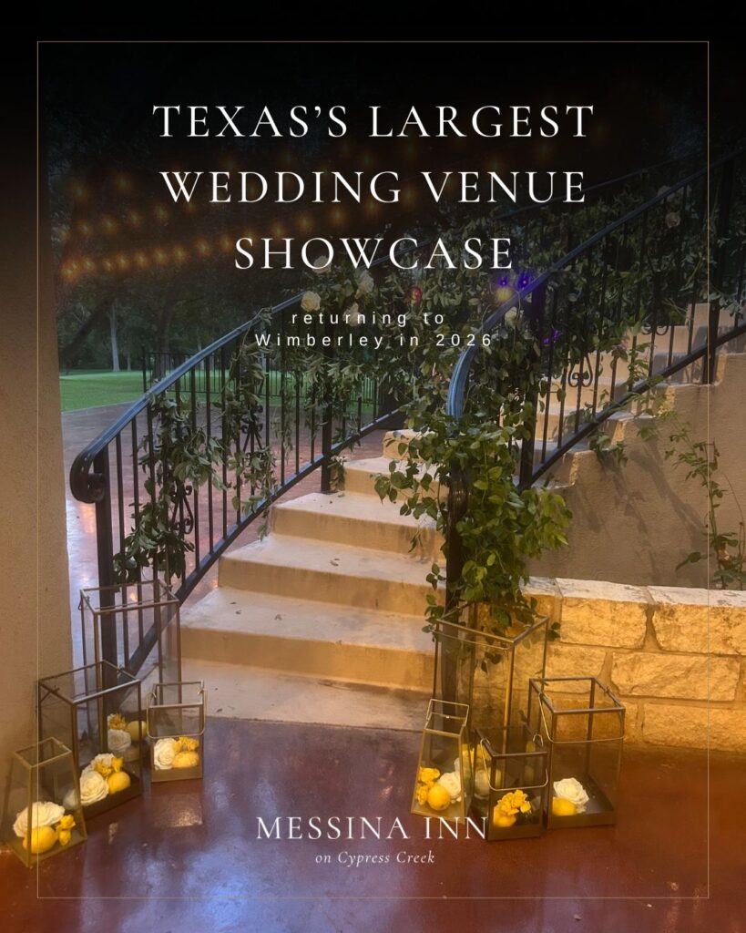 Graphic for the Wimberley Venue Crawl Press Release to share with their audience the success of Texas’s Largest Wedding Showcase